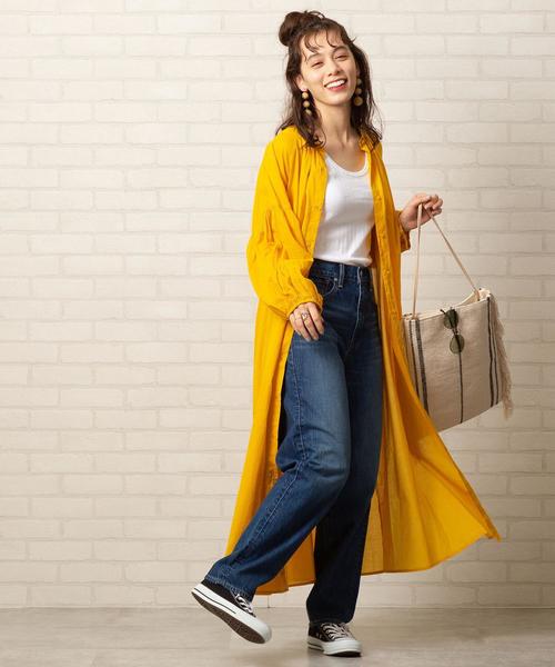 coen（コーエン）の「USAコットンコクーンデニムパンツ#（デニムパンツ・レディース・ネイビー/コバルトブルー・LARGE/MEDIUM/SMALL）」の14枚目の写真