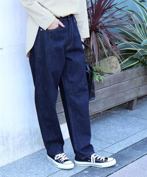 coen（コーエン）の「USAコットンコクーンデニムパンツ#（デニムパンツ・レディース・ネイビー/コバルトブルー・LARGE/MEDIUM/SMALL）」の12枚目の写真