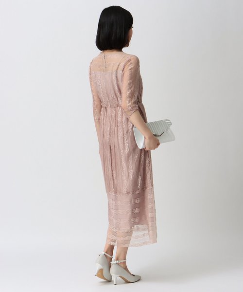 Dorry Doll デコルテシアー切替レースレイヤードワンピース 38