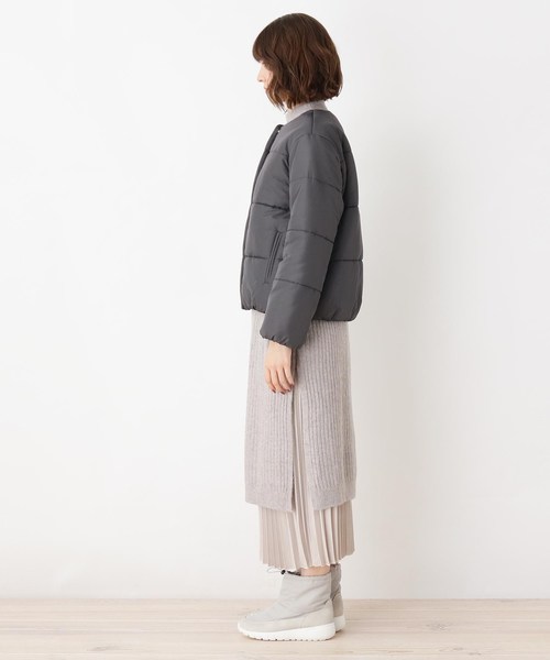 grove(グローブ)の「【3Lまで】ジャケット+ニットワンピ+スカート3点SET(ノーカラージャケット・レディース・ガンメタ/キャメル・02/03/04/05)」の14枚目の写真
