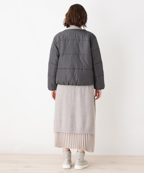 grove(グローブ)の「【3Lまで】ジャケット+ニットワンピ+スカート3点SET(ノーカラージャケット・レディース・ガンメタ/キャメル・02/03/04/05)」の15枚目の写真