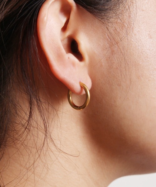 Cookie Chocolate(クッキーチョコレート)の「【ZOZO限定】フープピアス(ピアス(両耳用)・レディース・シルバー/ゴールド・FREE)」の2枚目の写真