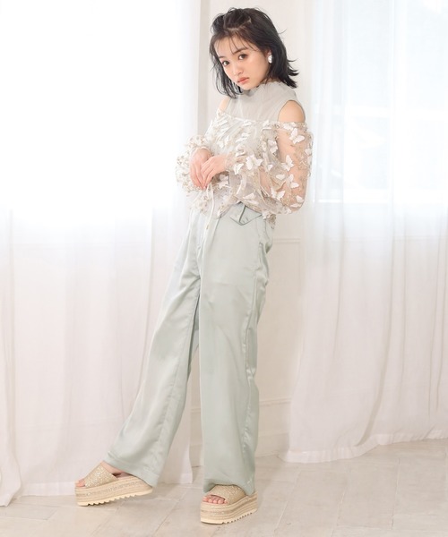 one after another NICE CLAUP（ワンアフターアナザーナイスクラップ）の「ジュート厚底フラットサンダル（サンダル・レディース・ゴールド系その他/ミント/クリア・LARGE/SMALL/MEDIUM）」の11枚目の写真