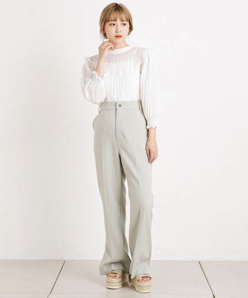 one after another NICE CLAUP（ワンアフターアナザーナイスクラップ）の「ジュート厚底フラットサンダル（サンダル・レディース・ゴールド系その他/ミント/クリア・LARGE/SMALL/MEDIUM）」の17枚目の写真