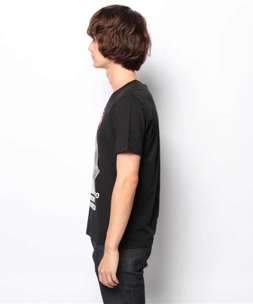 HYSTERIC GLAMOUR(ヒステリックグラマー)の「PROHIBITED pt UネックT-SH(Tシャツ/カットソー・メンズ・ホワイト/ブルー/ブラック・SMALL/LARGE/MEDIUM)」の6枚目の写真