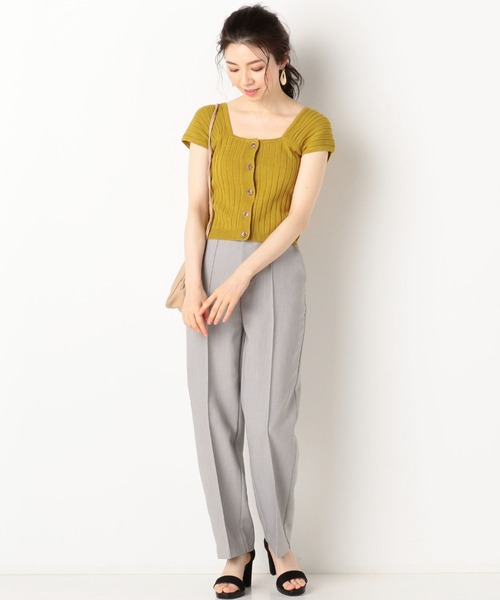 archives(アルシーヴ)の「強撚レーヨン前開きキャミニットTOPS(ニット/セーター・レディース・ブラック/ベージュ/イエロー/ピンクベージュ/ブルー・MEDIUM)」の19枚目の写真
