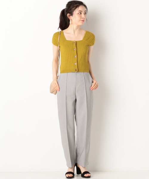 archives(アルシーヴ)の「強撚レーヨン前開きキャミニットTOPS(ニット/セーター・レディース・ブラック/ベージュ/イエロー/ピンクベージュ/ブルー・MEDIUM)」の22枚目の写真