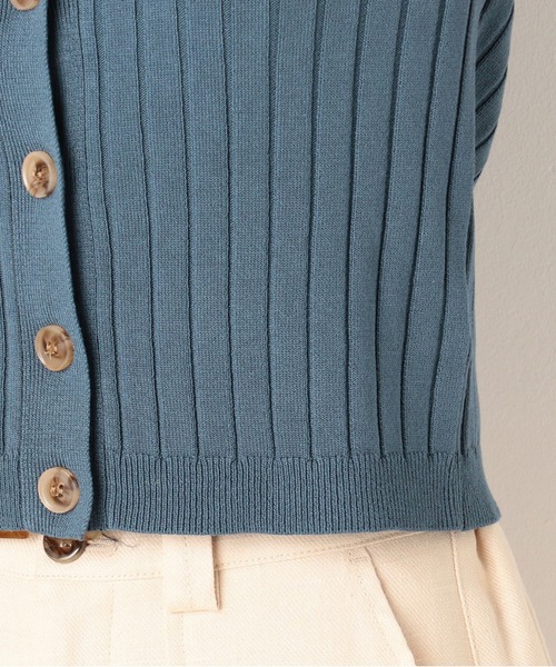 archives(アルシーヴ)の「強撚レーヨン前開きキャミニットTOPS(ニット/セーター・レディース・ブラック/ベージュ/イエロー/ピンクベージュ/ブルー・MEDIUM)」の11枚目の写真