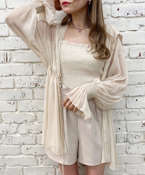 one after another NICE CLAUP（ワンアフターアナザーナイスクラップ）の「フロントレースアップショートパンツ（その他パンツ・レディース・ベージュ/ブラウン/ブラック系その他・FREE）」の9枚目の写真