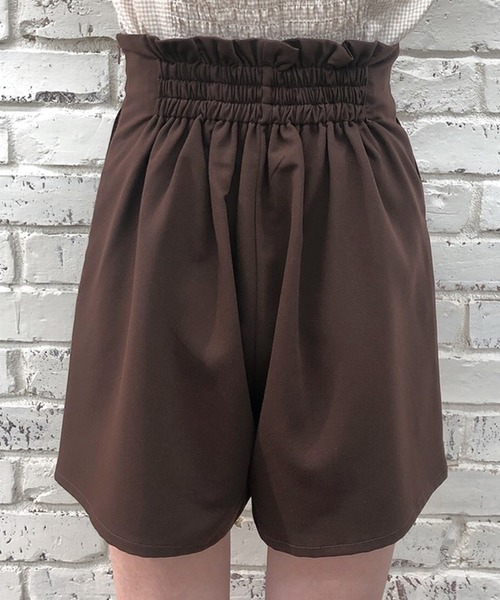 one after another NICE CLAUP（ワンアフターアナザーナイスクラップ）の「フロントレースアップショートパンツ（その他パンツ・レディース・ベージュ/ブラウン/ブラック系その他・FREE）」の15枚目の写真