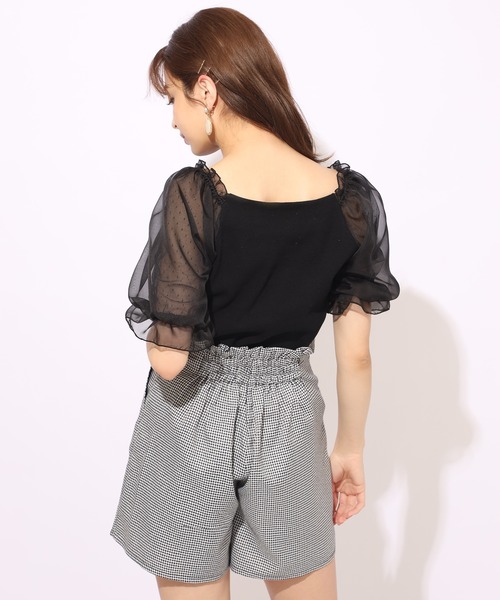 one after another NICE CLAUP（ワンアフターアナザーナイスクラップ）の「フロントレースアップショートパンツ（その他パンツ・レディース・ベージュ/ブラウン/ブラック系その他・FREE）」の11枚目の写真