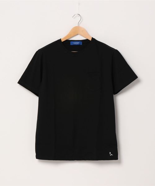 London Denim（ロンドンデニム）の「18/- TC 天竺 ポケット付き クルーネック 半袖 Tシャツ（Tシャツ/カットソー・メンズ・ホワイト/ブラック/ネイビー/グレー/カーキ/ピンク/ライトイエロー/ライトピンク・M/L/XL）」の21枚目の写真