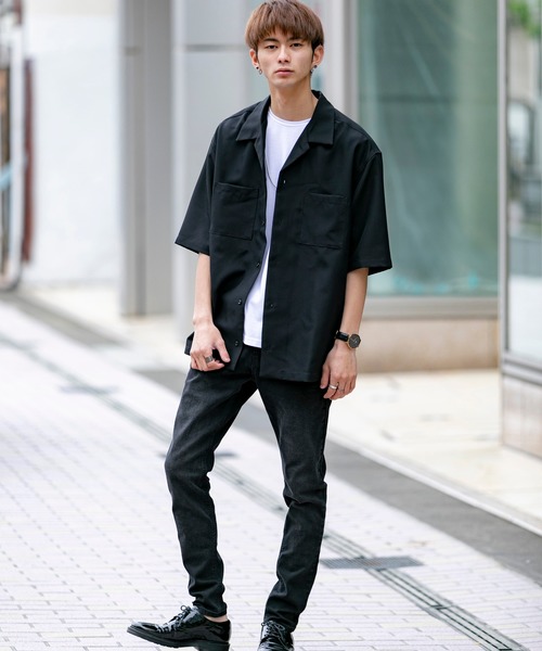 London Denim（ロンドンデニム）の「18/- TC 天竺 ポケット付き クルーネック 半袖 Tシャツ（Tシャツ/カットソー・メンズ・ホワイト/ブラック/ネイビー/グレー/カーキ/ピンク/ライトイエロー/ライトピンク・M/L/XL）」の18枚目の写真