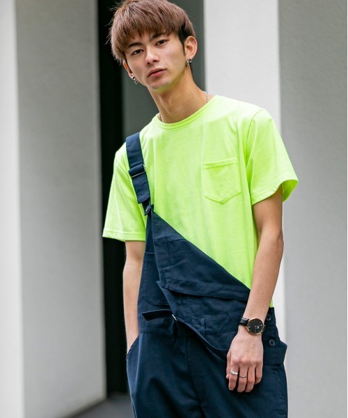 London Denim（ロンドンデニム）の「18/- TC 天竺 ポケット付き クルーネック 半袖 Tシャツ（Tシャツ/カットソー・メンズ・ホワイト/ブラック/ネイビー/グレー/カーキ/ピンク/ライトイエロー/ライトピンク・M/L/XL）」の11枚目の写真