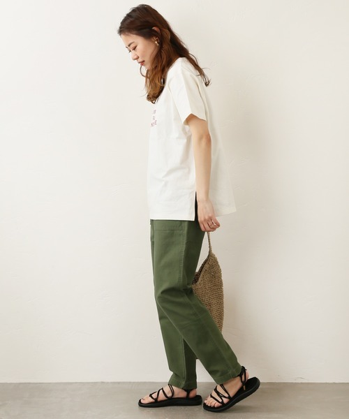 JOURNAL STANDARD relume(ジャーナルスタンダード レリューム)の「MVSテンジクプリントTEE◆(Tシャツ/カットソー・レディース・ホワイト/ホワイト系その他/グレー・FREE)」の6枚目の写真