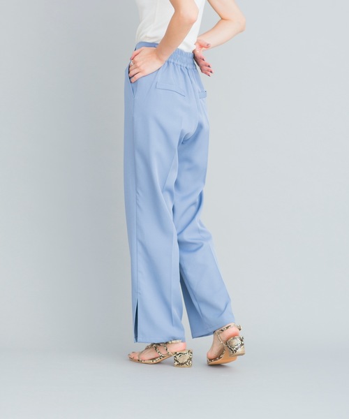 prose verse（プロズヴェール）の「《WEB限定》サイドスリットセンタープレスパンツ（その他パンツ・レディース・ブルー/ライトベージュ/ミント・ﾌﾘ-）」の14枚目の写真
