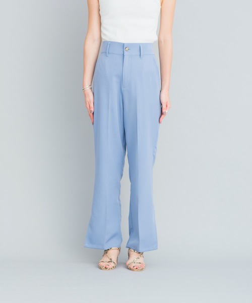 prose verse（プロズヴェール）の「《WEB限定》サイドスリットセンタープレスパンツ（その他パンツ・レディース・ブルー/ライトベージュ/ミント・ﾌﾘ-）」の15枚目の写真