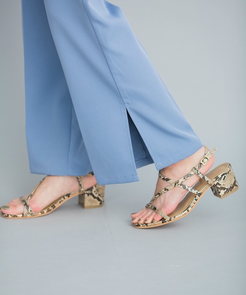 prose verse（プロズヴェール）の「《WEB限定》サイドスリットセンタープレスパンツ（その他パンツ・レディース・ブルー/ライトベージュ/ミント・ﾌﾘ-）」の21枚目の写真