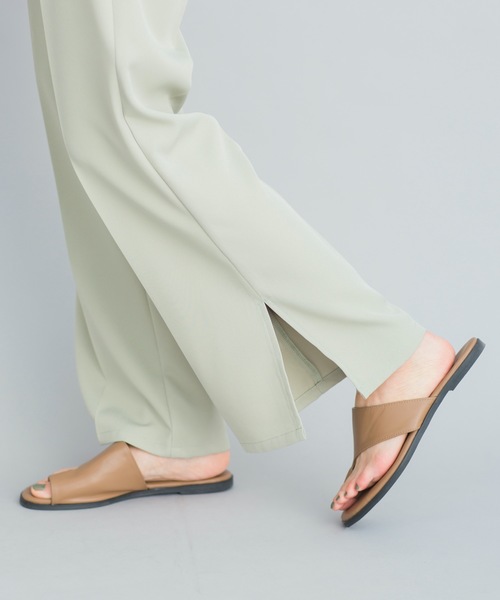 prose verse（プロズヴェール）の「《WEB限定》サイドスリットセンタープレスパンツ（その他パンツ・レディース・ブルー/ライトベージュ/ミント・ﾌﾘ-）」の22枚目の写真