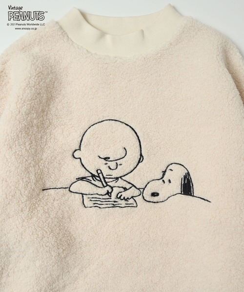 PEANUTS(ピーナッツ)の「PEANUTS スヌーピーフェイス刺繍ボアトレーナー(ルームウェア/パジャマ・レディース・オフホワイト/ベージュ/ホワイト系その他/ベージュ系その他/ホワイト系その他2/ホワイト系その他3/ベージュ系その他2/ピンク・M/L/LL/S)」の15枚目の写真