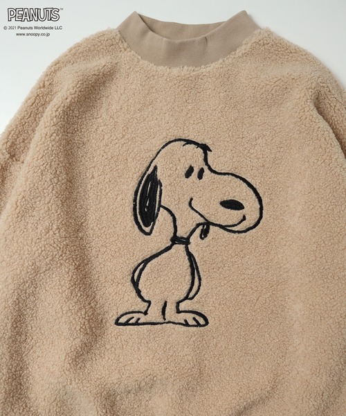 PEANUTS(ピーナッツ)の「PEANUTS スヌーピーフェイス刺繍ボアトレーナー(ルームウェア/パジャマ・レディース・オフホワイト/ベージュ/ホワイト系その他/ベージュ系その他/ホワイト系その他2/ホワイト系その他3/ベージュ系その他2/ピンク・M/L/LL/S)」の19枚目の写真