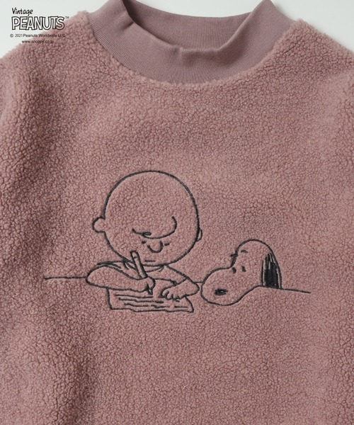 PEANUTS(ピーナッツ)の「PEANUTS スヌーピーフェイス刺繍ボアトレーナー(ルームウェア/パジャマ・レディース・オフホワイト/ベージュ/ホワイト系その他/ベージュ系その他/ホワイト系その他2/ホワイト系その他3/ベージュ系その他2/ピンク・M/L/LL/S)」の21枚目の写真