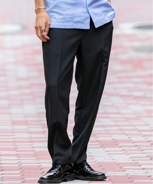 ADMIX/ATELIER SAB MEN（アドミックスアトリエサブメン）の「ポリエステルポプリン ／ ワイド テーパード パンツ ウエストゴム（セットアップ対応）（スラックス・メンズ・ライトグレー/ブラック/アッシュブラウン/ライトベージュ/ダークベージュ・48/50）」の15枚目の写真