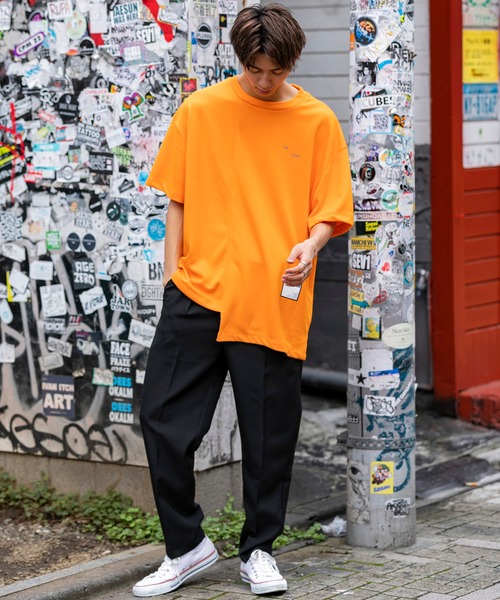 ADMIX/ATELIER SAB MEN（アドミックスアトリエサブメン）の「ポリエステルポプリン ／ ワイド テーパード パンツ ウエストゴム（セットアップ対応）（スラックス・メンズ・ライトグレー/ブラック/アッシュブラウン/ライトベージュ/ダークベージュ・48/50）」の7枚目の写真