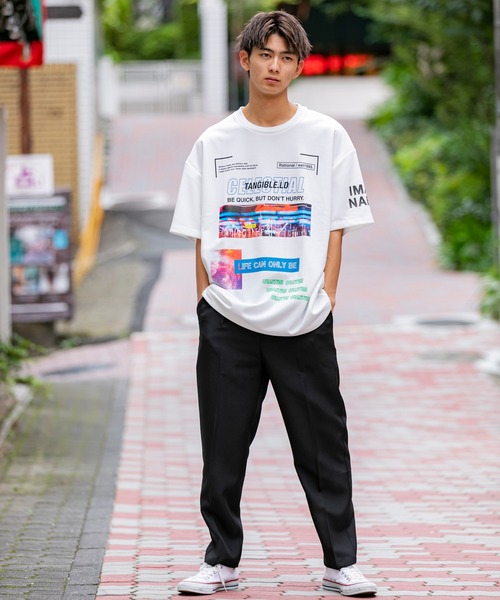 ADMIX/ATELIER SAB MEN（アドミックスアトリエサブメン）の「ポリエステルポプリン ／ ワイド テーパード パンツ ウエストゴム（セットアップ対応）（スラックス・メンズ・ライトグレー/ブラック/アッシュブラウン/ライトベージュ/ダークベージュ・48/50）」の9枚目の写真