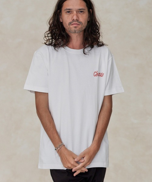 CAMBIO（カンビオ）の「mt6804-Print Tee - Cheers（Tシャツ/カットソー・メンズ・ホワイト/グレー/スミクロ・S/M/L/XL）」の16枚目の写真