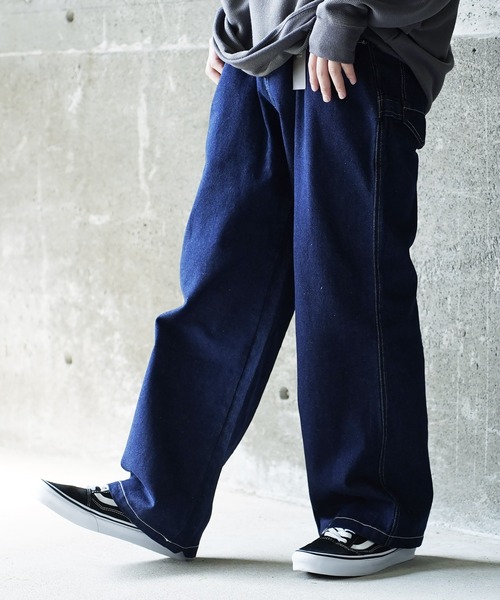 Beno(ビーノ)の「【累計販売枚数3万2千枚突破!】デニム ルーズ ペインター ワークパンツ/コットンツイル ルーズ ペインター ワークパンツ(デニムパンツ・メンズ・ブラック/ライトインディゴブルー/ワンウォッシュ/キナリ/ブルー系その他/ブルー系その他2/グリーン/ブラック系その他/ブルー系その他3/ライトグレー/ベージュ/ネイビー/ブラック系その他2/オリーブ/サックスブルー/チャコールグレー・M/L/LL)」の19枚目の写真