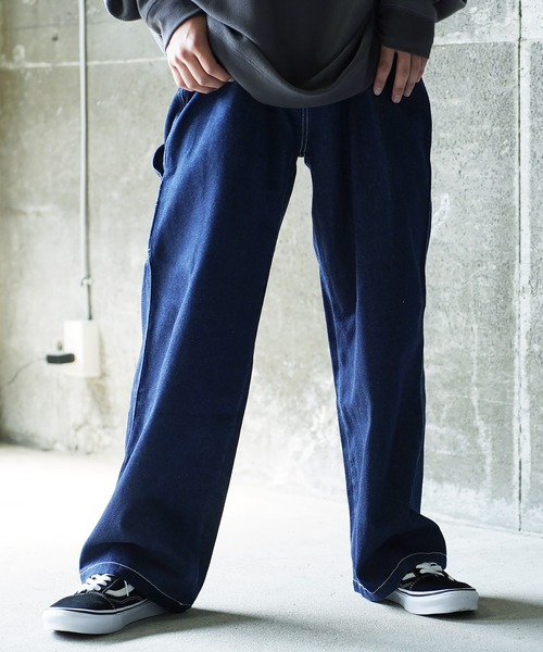 Beno(ビーノ)の「【累計販売枚数3万2千枚突破!】デニム ルーズ ペインター ワークパンツ/コットンツイル ルーズ ペインター ワークパンツ(デニムパンツ・メンズ・ブラック/ライトインディゴブルー/ワンウォッシュ/キナリ/ブルー系その他/ブルー系その他2/グリーン/ブラック系その他/ブルー系その他3/ライトグレー/ベージュ/ネイビー/ブラック系その他2/オリーブ/サックスブルー/チャコールグレー・M/L/LL)」の18枚目の写真