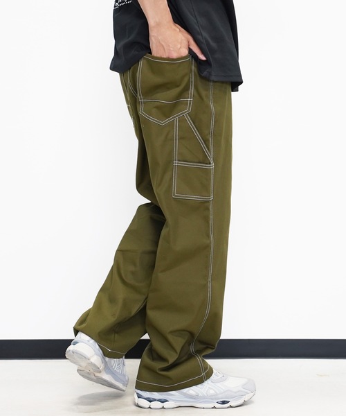 セール】デニム ルーズ ペインター ワークパンツ/コットンツイル