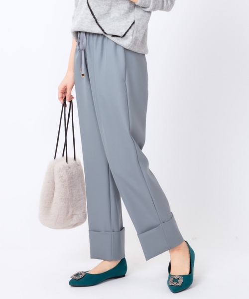 JETSET SOLO PLUS （ジェットセットソロプラス）の「ツイルドロストマッキンセミワイドパンツ（その他パンツ・レディース・テラコッタ/グリーン/ブラック・FREE）」の3枚目の写真