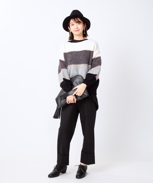 JETSET SOLO PLUS （ジェットセットソロプラス）の「ツイルドロストマッキンセミワイドパンツ（その他パンツ・レディース・テラコッタ/グリーン/ブラック・FREE）」の15枚目の写真