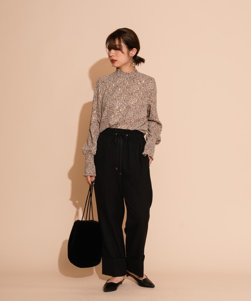 JETSET SOLO PLUS （ジェットセットソロプラス）の「ツイルドロストマッキンセミワイドパンツ（その他パンツ・レディース・テラコッタ/グリーン/ブラック・FREE）」の9枚目の写真