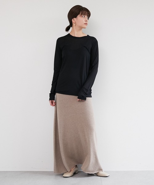 BASERANGE ベースレンジ バンブー クルーネックTシャツ BASERANGE tシャツ BASE RANGE バンブー クルーネックプル