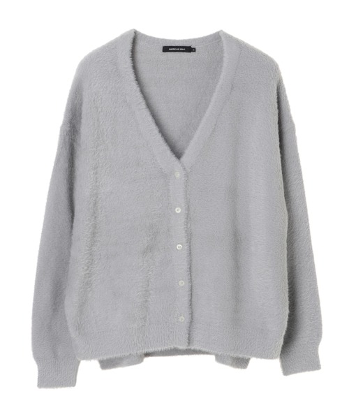 AMERICAN HOLIC（アメリカンホリック）の「Vネックフワフワニットカーディガン　＊（カーディガン/ボレロ・レディース・ブラック/モカ/サックスブルー/ライトグレー・MEDIUM/LARGE）」の15枚目の写真