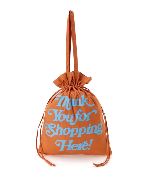 FRUIT OF THE LOOM（フルーツオブザルーム）の「FRUIT OF THE LOOM　TYSH DRAWSTRING TOTE（トートバッグ・レディース・ネイビー/オフホワイト/オレンジ/グリーン・FREE）」の4枚目の写真