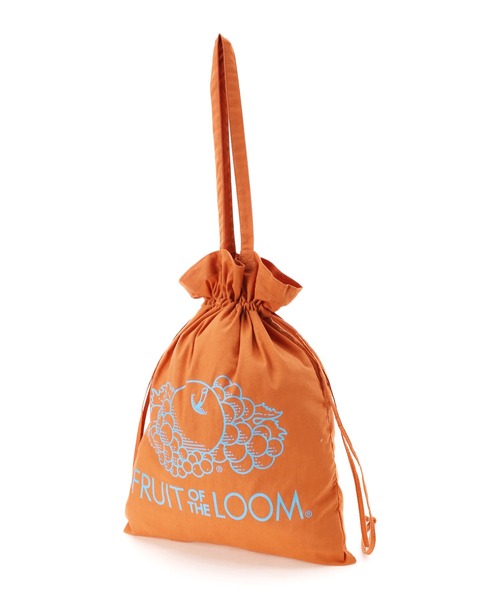 FRUIT OF THE LOOM（フルーツオブザルーム）の「FRUIT OF THE LOOM　TYSH DRAWSTRING TOTE（トートバッグ・レディース・ネイビー/オフホワイト/オレンジ/グリーン・FREE）」の15枚目の写真