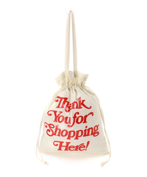 FRUIT OF THE LOOM（フルーツオブザルーム）の「FRUIT OF THE LOOM　TYSH DRAWSTRING TOTE（トートバッグ・レディース・ネイビー/オフホワイト/オレンジ/グリーン・FREE）」の5枚目の写真