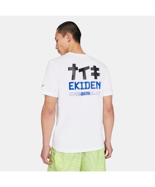 NIKE（ナイキ）の「ナイキ NIKE ナイキ DRI-FIT EK S/S Tシャツ（Tシャツ/カットソー・メンズ・ホワイト・M/L/S/LL）」の2枚目の写真