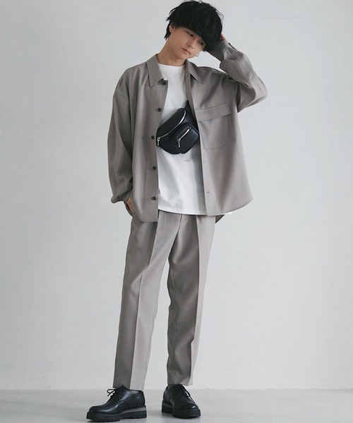 WYM LIDNM(ウィム バイ リドム)の「SHRINK EMBOSS LEATHER BODY BAG(ボディバッグ/ウエストポーチ・メンズ・ブラック・FREE)」の20枚目の写真