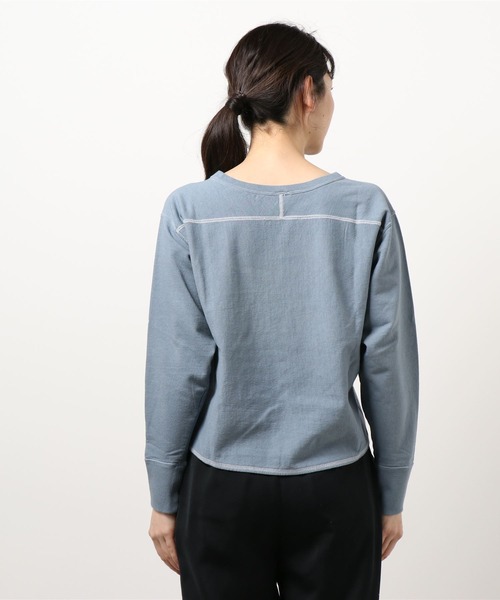 nitca（ニトカ）の「度詰めインレイクロップドT（Tシャツ/カットソー・レディース・パープル/サックスブルー/ホワイト/レモンイエロー・FREE）」の21枚目の写真