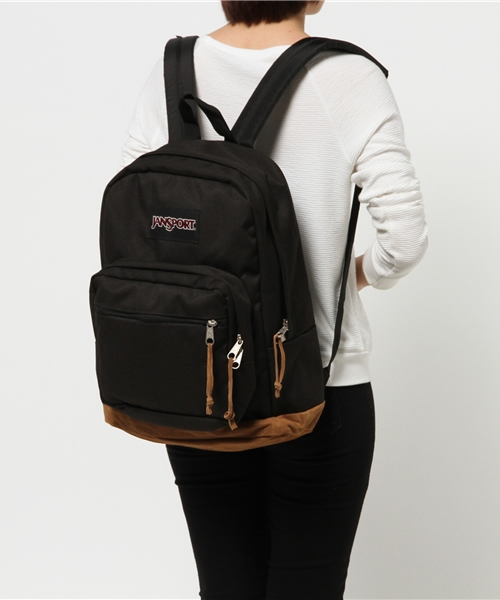 JANSPORT（ジャンスポーツ）の「WEGO/JANSPORT RIGHT PACK（バックパック/リュック・レディース・ブラック/ベージュ/ネイビー/ワイン・FREE）」の12枚目の写真