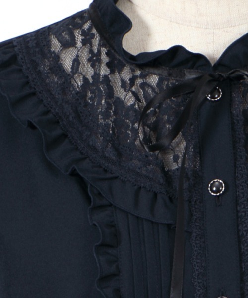 axes femme（アクシーズファム）の「ラウンド切り替えブラウス（シャツ