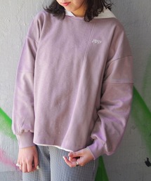 パッチワークスウェットプルオーバー