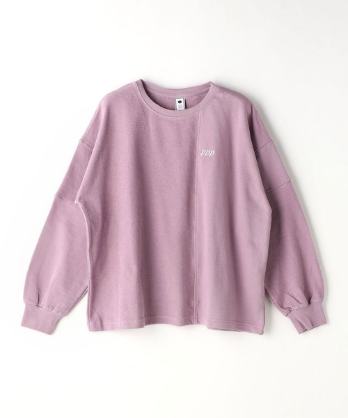 179/WG（イチナナキュウダブルジー）の「パッチワークスウェットプルオーバー（スウェット・レディース・オフホワイト/ブルー/パープル・FREE）」の8枚目の写真