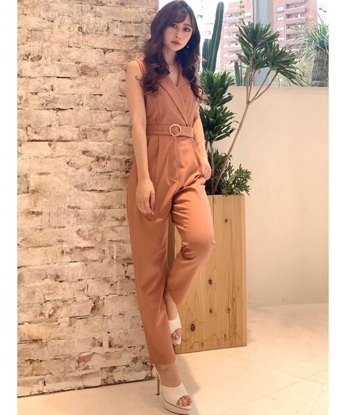 RESEXXY（リゼクシー）の「ゴールドバックルコンビネゾン（つなぎ/オールインワン・レディース・ブラック/オレンジ/ベージュ・FREE）」の17枚目の写真