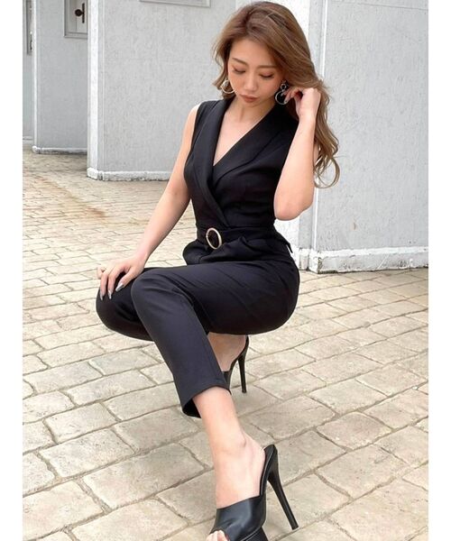 RESEXXY（リゼクシー）の「ゴールドバックルコンビネゾン（つなぎ/オールインワン・レディース・ブラック/オレンジ/ベージュ・FREE）」の22枚目の写真